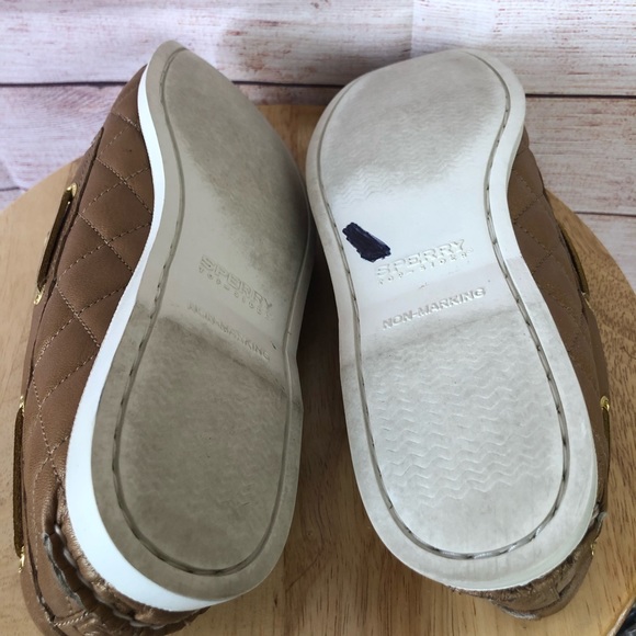 Sperry Top Sider Slip On Diamond Pattern Loafers - Picture 12 of 13